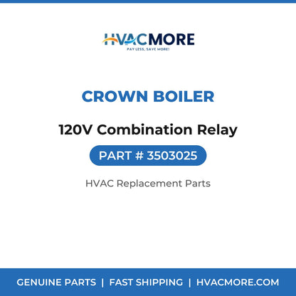 Crown Boiler 120V Combination Relay 3503025