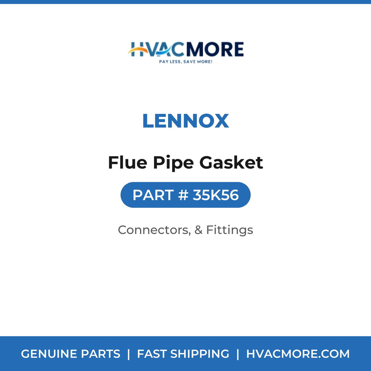 Lennox Flue Pipe Gasket 35K56
