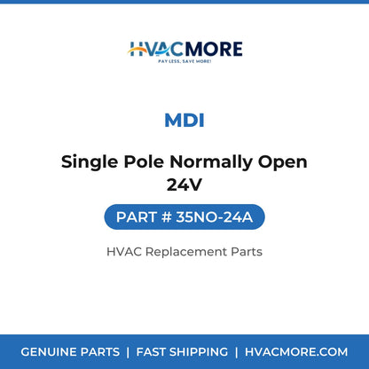 MDI Single Pole Normally Open 24V 35NO-24A