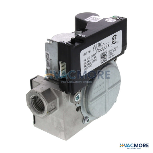 White Rodgers Combination Gas Valve, Slow Opening, LP Gas Conversion Kit 36J27-554
