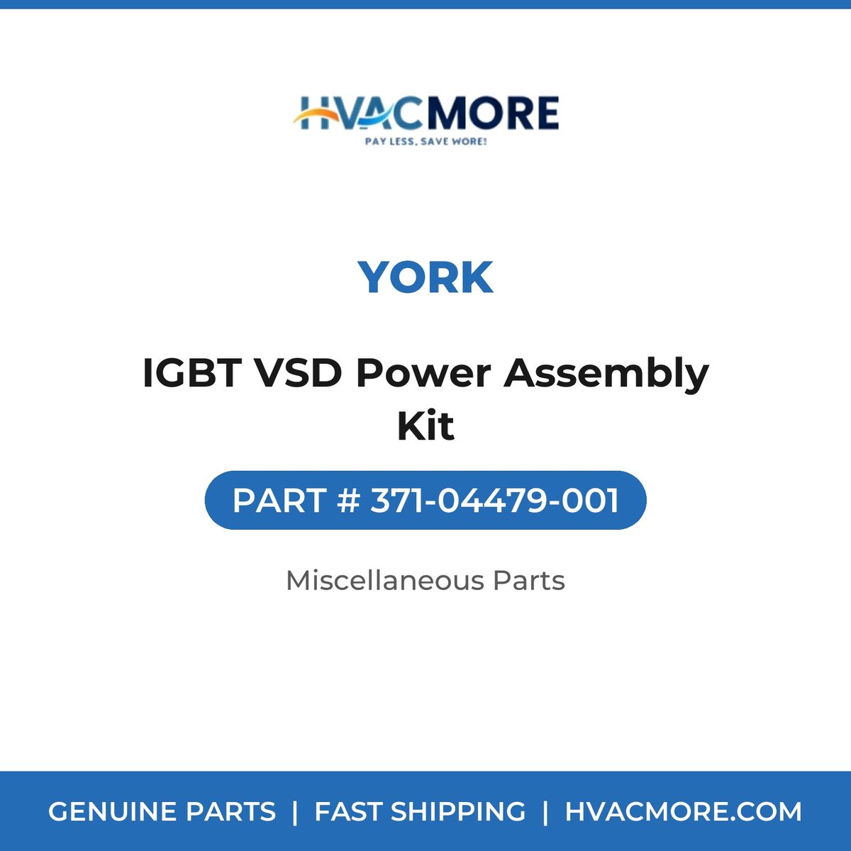 York IGBT VSD Power Assembly Kit 371-04479-001