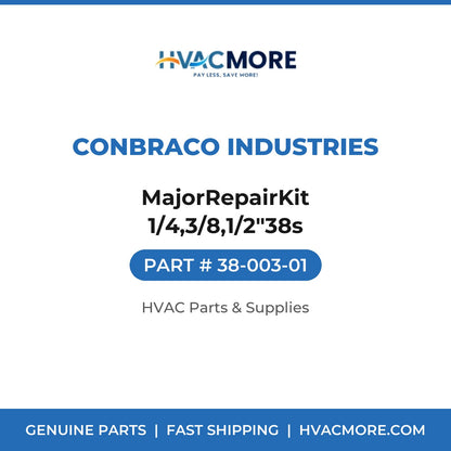 Conbraco Industries MajorRepairKit 1/4,3/8,1/2"38s 38-003-01