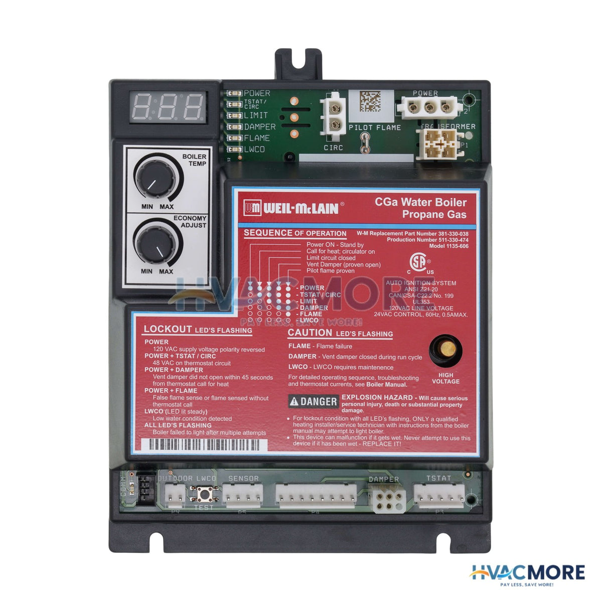 Weil-McLain Ignition Board 381-330-027