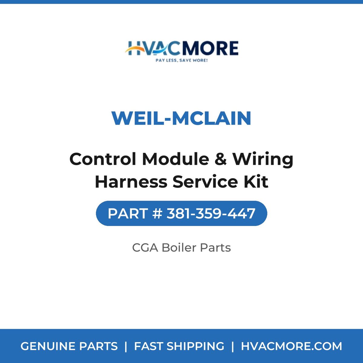 Weil-McLain Control Module & Wiring Harness Service Kit 381-359-447