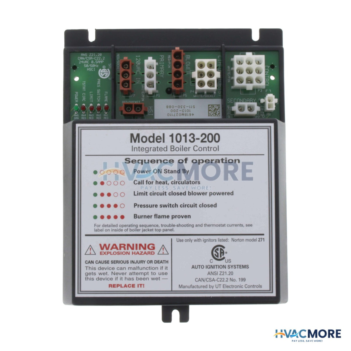 Weil-McLain Integrated Boiler Control Unit (Includes UT Module 1013-200) 382-200-448