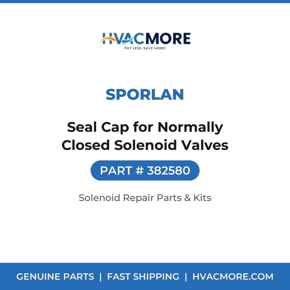 Sporlan Seal Cap for Normally Closed Solenoid Valves 382580