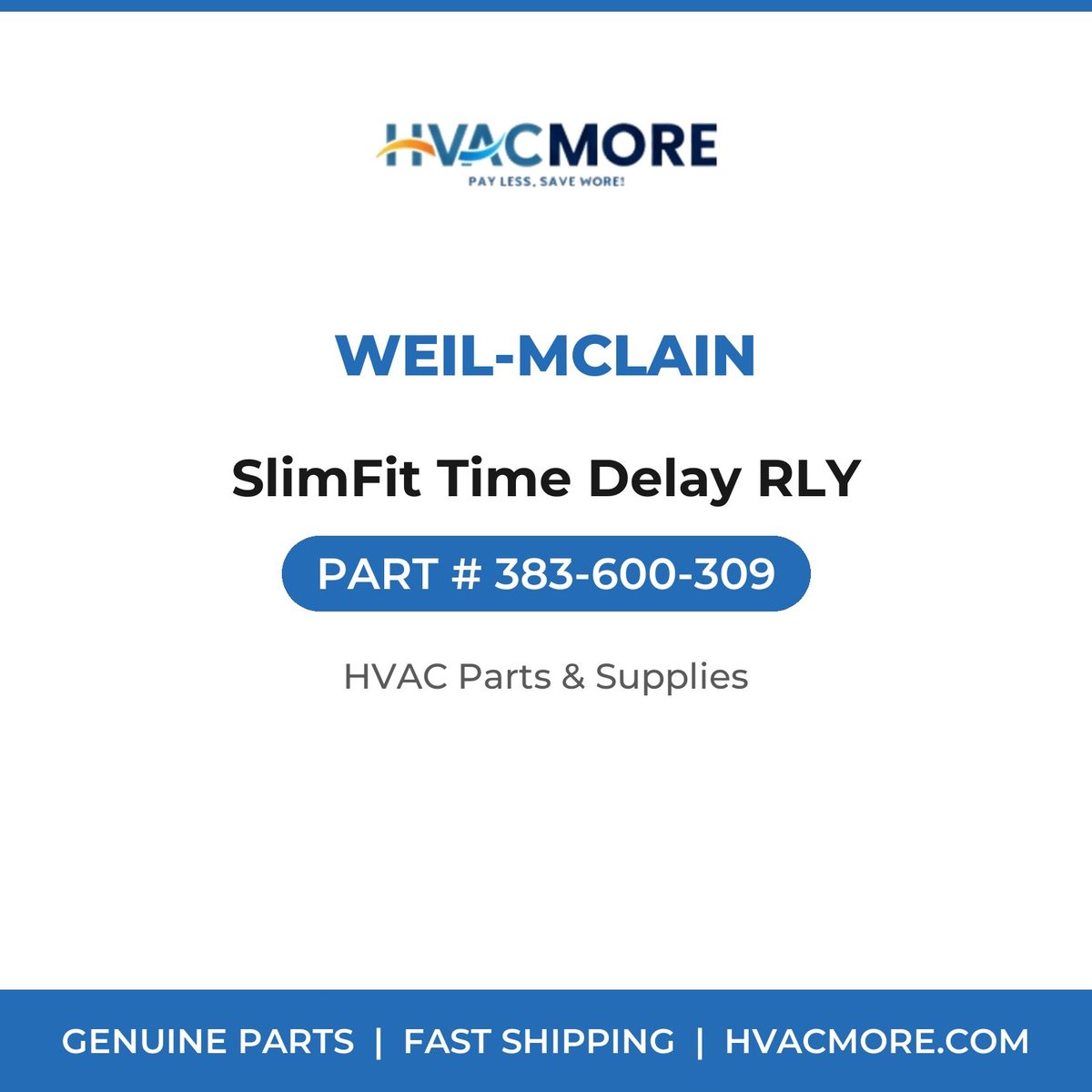Weil-McLain SlimFit Time Delay RLY 383-600-309