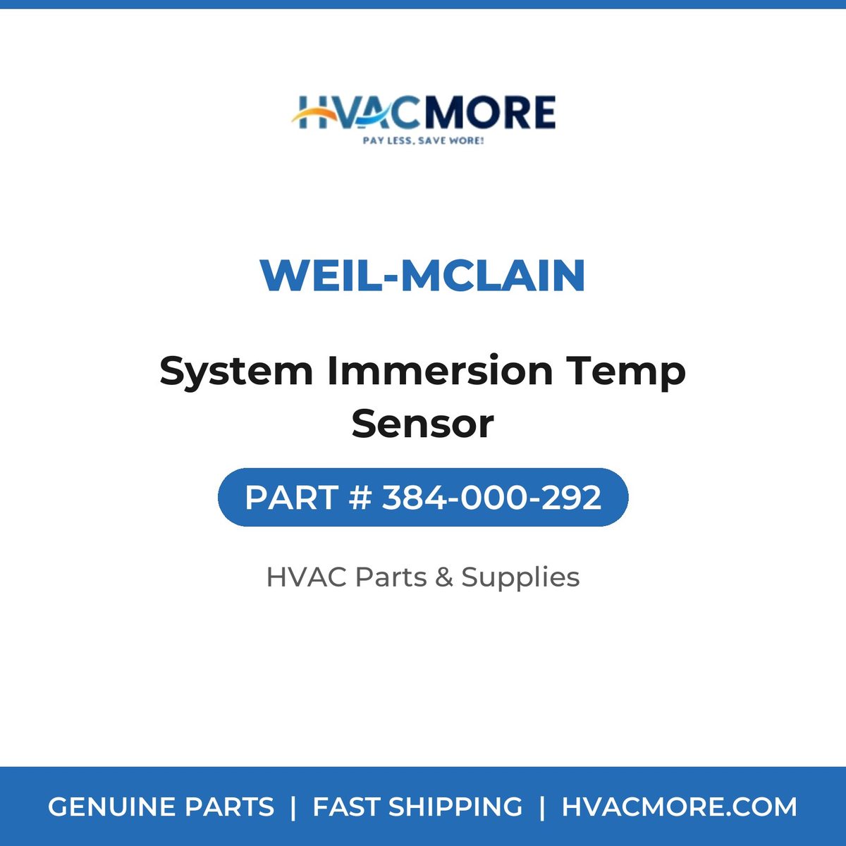 Weil-McLain System Immersion Temp Sensor 384-000-292