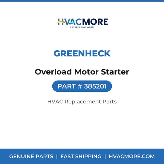 Greenheck Overload Motor Starter 385201