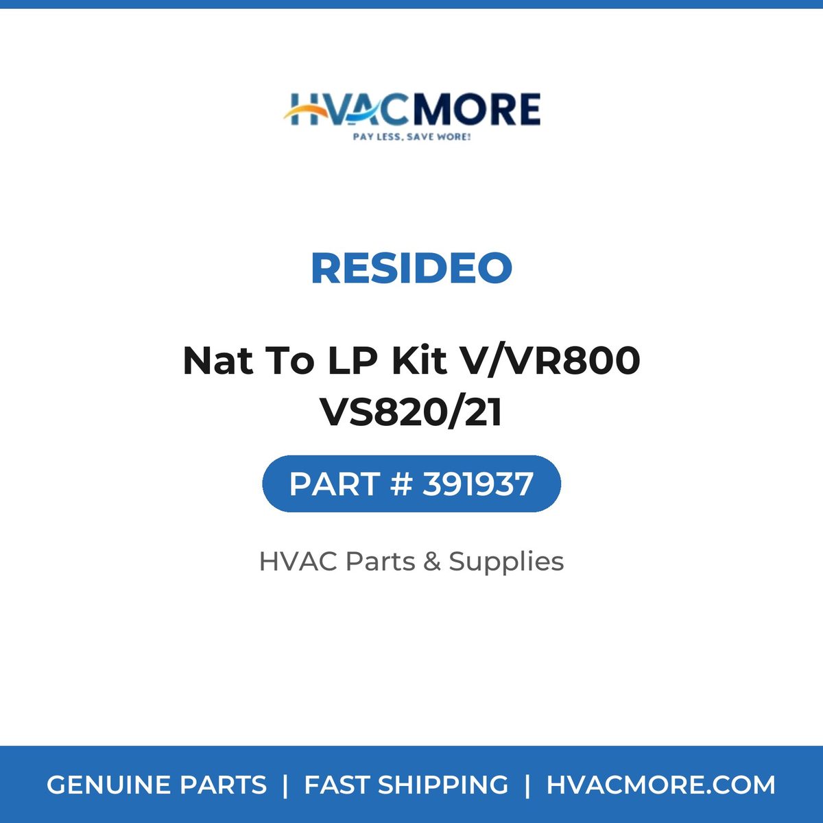 Resideo Nat To LP Kit V/VR800 VS820/21 391937