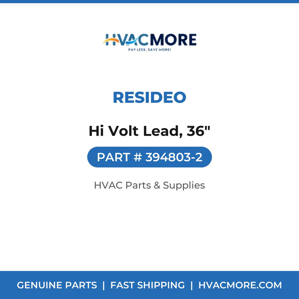 Resideo Hi Volt Lead, 36" 394803-2