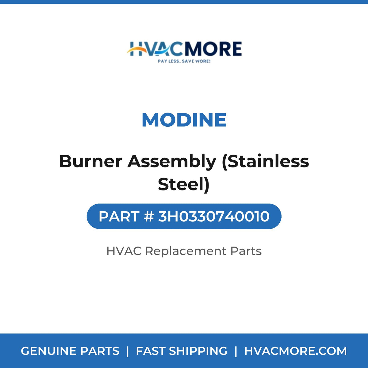 Modine Burner Assembly (Stainless Steel) 3H0330740010