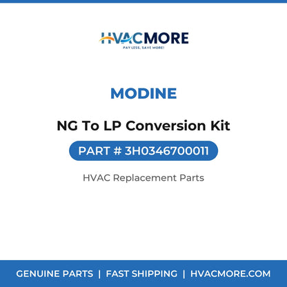 Modine NG To LP Conversion Kit 3H0346700011
