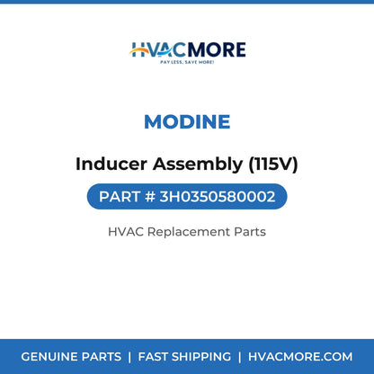 Modine Inducer Assembly (115V) 3H0350580002