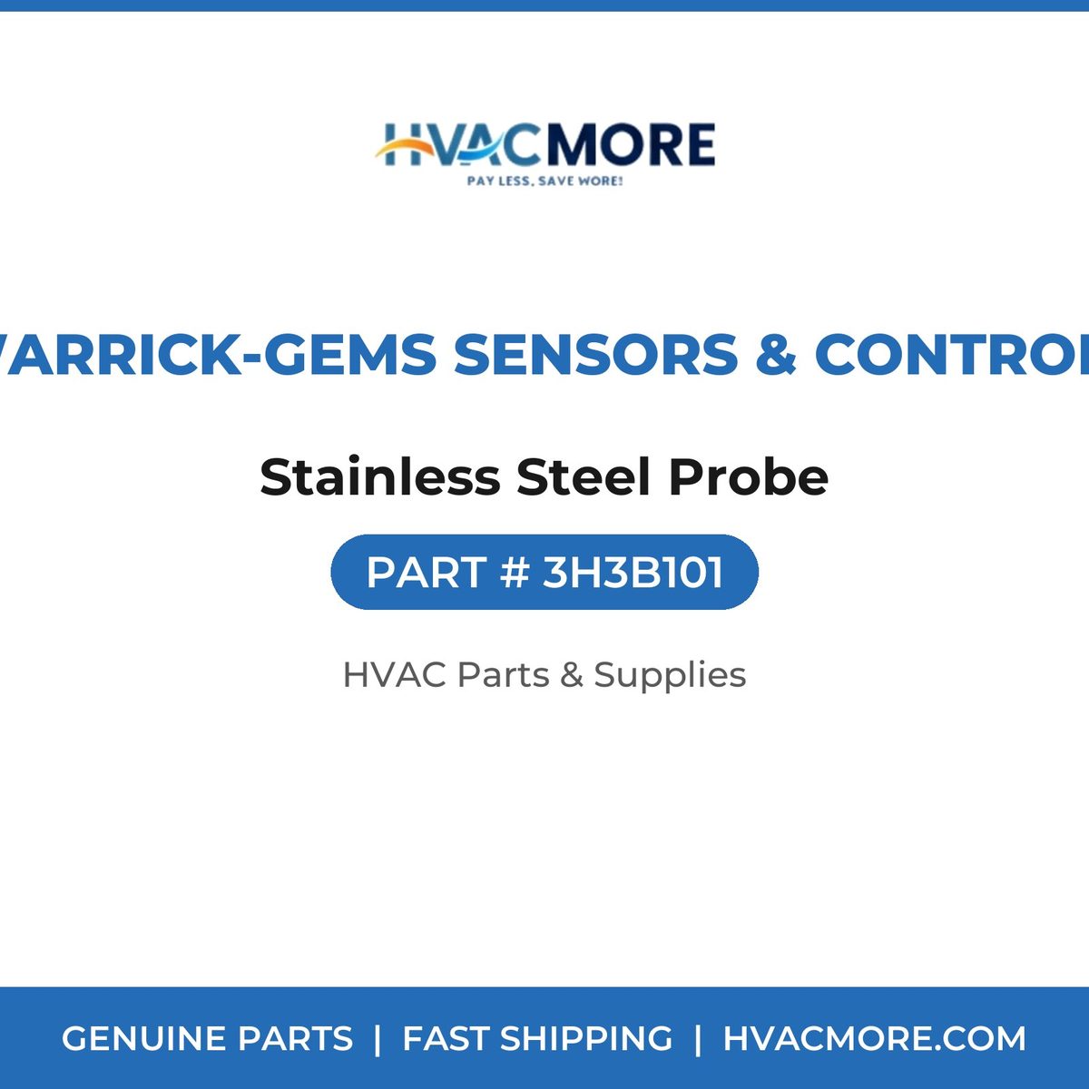 Warrick-Gems Sensors & Controls Stainless Steel Probe 3H3B101