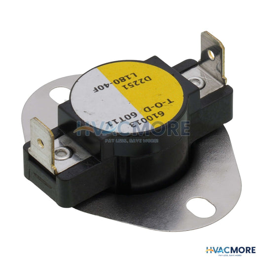 White Rodgers 3/4" Snap Disc Limit Control, Cut-In 140°F, Cut-Out, 180°F (Open on Rise) 3L01-180