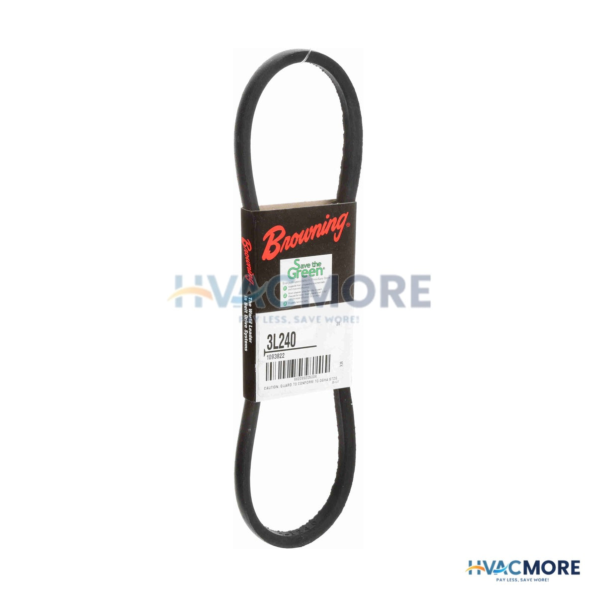 Browning 3/8" x 24" FHP Browning V-Belt 3L240