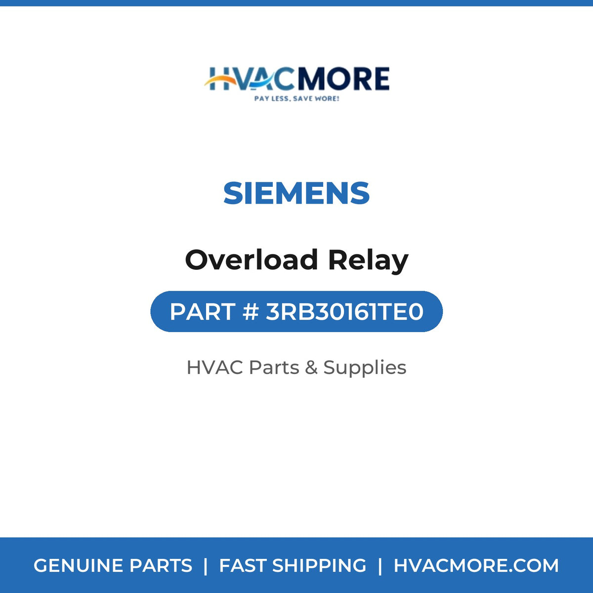 Siemens Overload Relay 3RB30161TE0