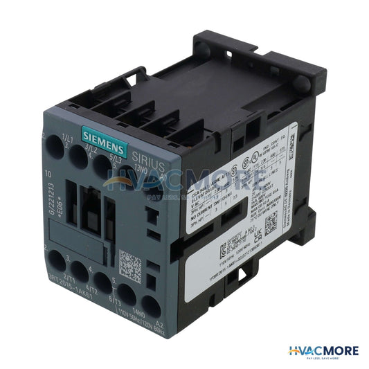 Siemens 3 Pole 120V 20 Amp 1NO Aux. Contactor 3RT2015-1AK61