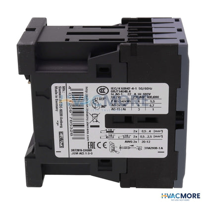 Siemens 24V 9A Contactor 3RT2016-2AB01