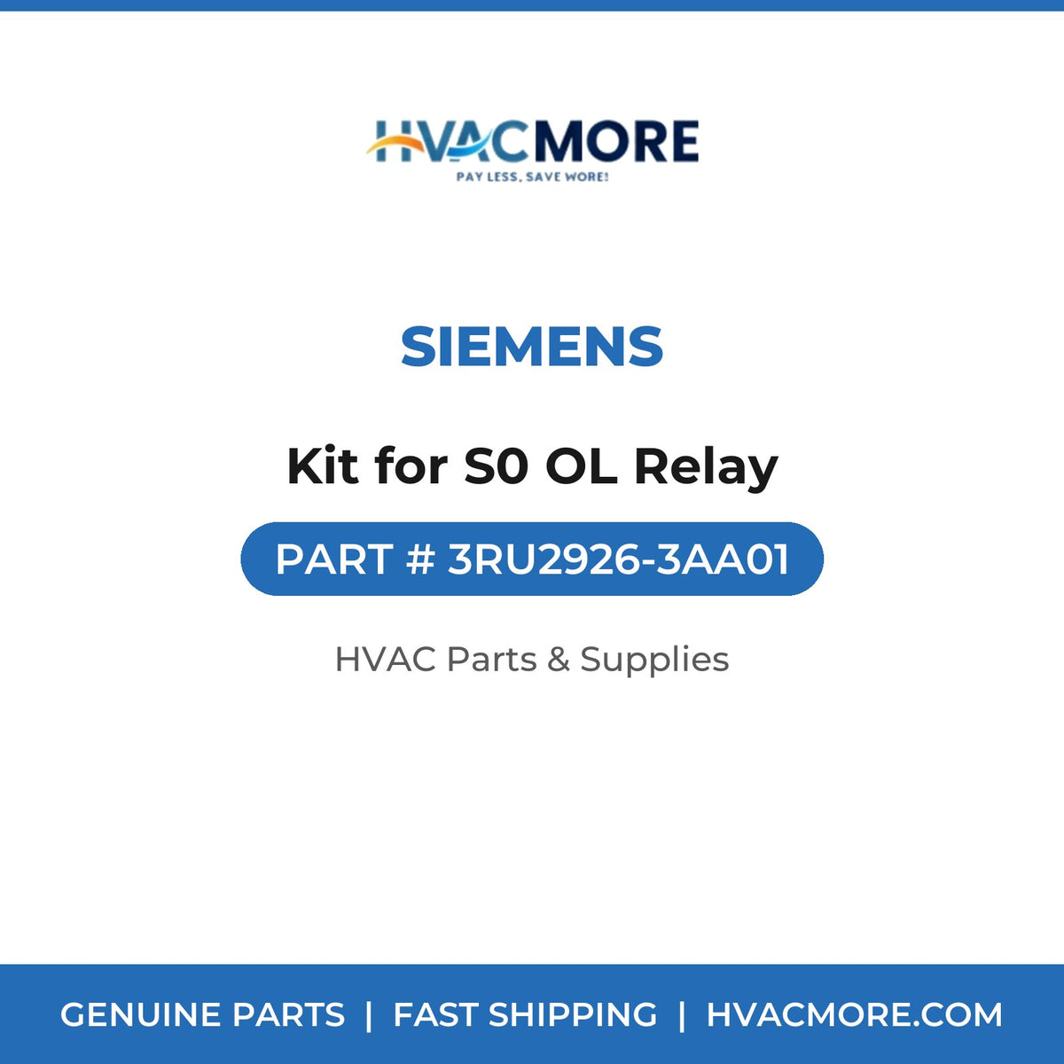 Siemens Kit for S0 OL Relay 3RU2926-3AA01