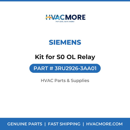 Siemens Kit for S0 OL Relay 3RU2926-3AA01