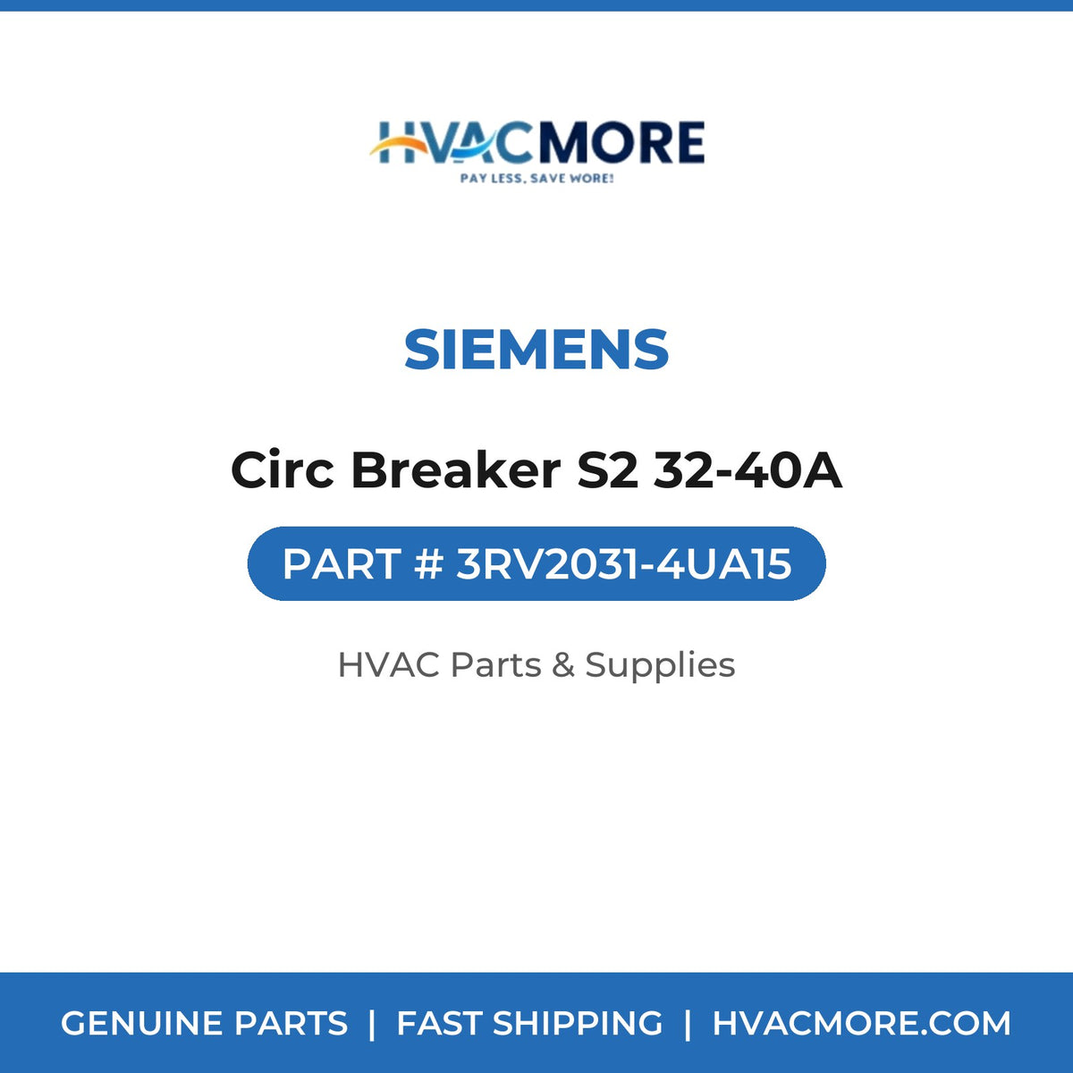 Siemens Circ Breaker S2 32-40A 3RV2031-4UA15