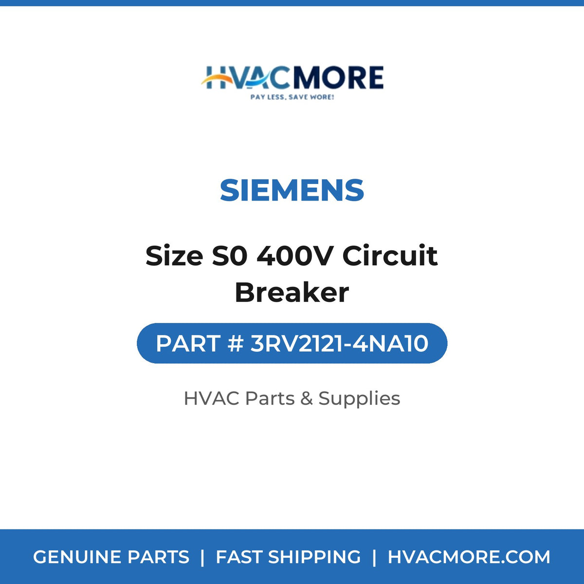 Siemens Size S0 400V Circuit Breaker 3RV2121-4NA10