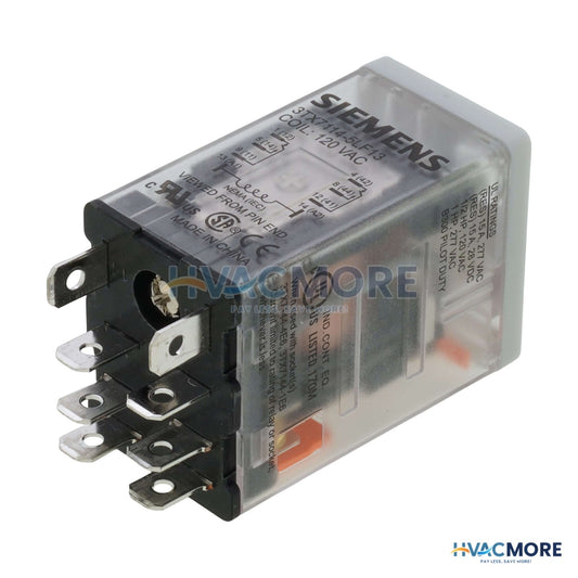 Siemens 120V DPDT 8 Pin Miniature Socket Relay (15A) 3TX7114-5LF13