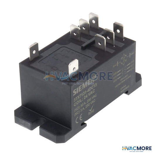 Siemens 24V DPDT Panel Mount Relay (30A) 3TX7131-4DC13