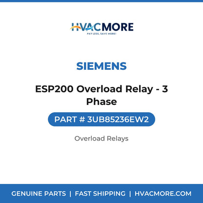 Siemens ESP200 Overload Relay - 3 Phase 3UB85236EW2