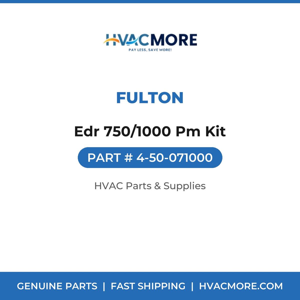 Fulton Edr 750/1000 Pm Kit 4-50-071000