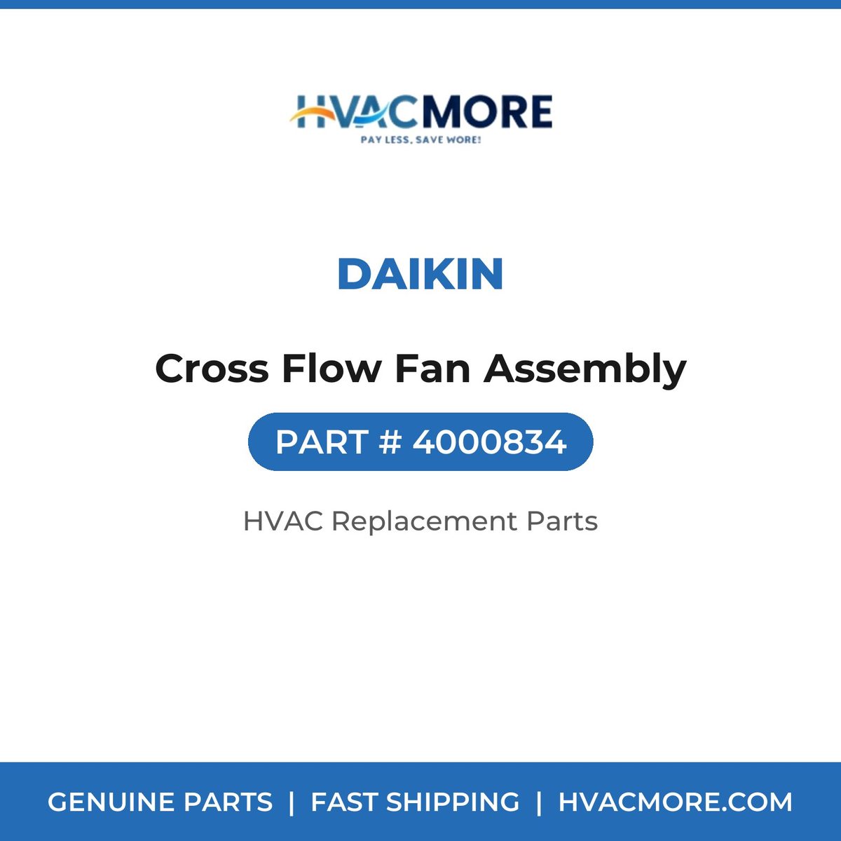 Daikin Cross Flow Fan Assembly 4000834