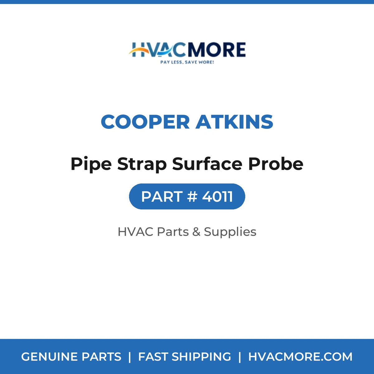 Cooper Atkins Pipe Strap Surface Probe 4011