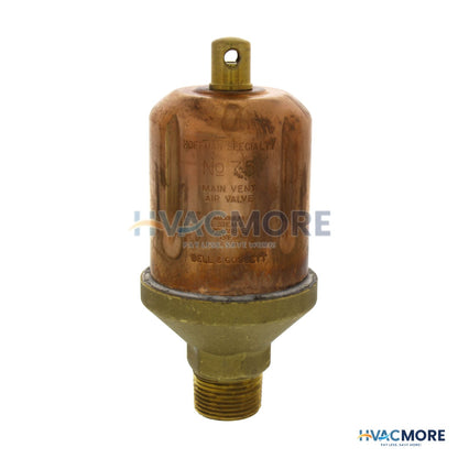 Hoffman 75, 1/2" x 3/4" Straight Steam Main Air Valve 401434