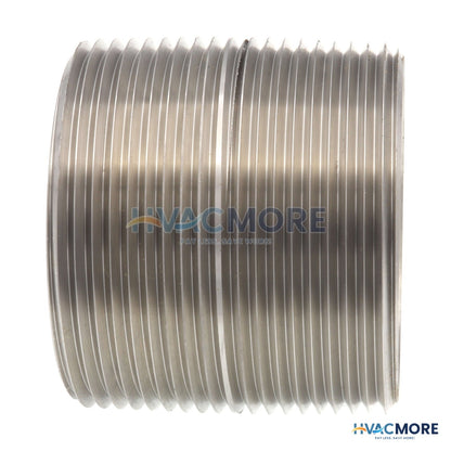 Merit Brass 2-1/2" x Close Stainless Steel Nipple 4040-001