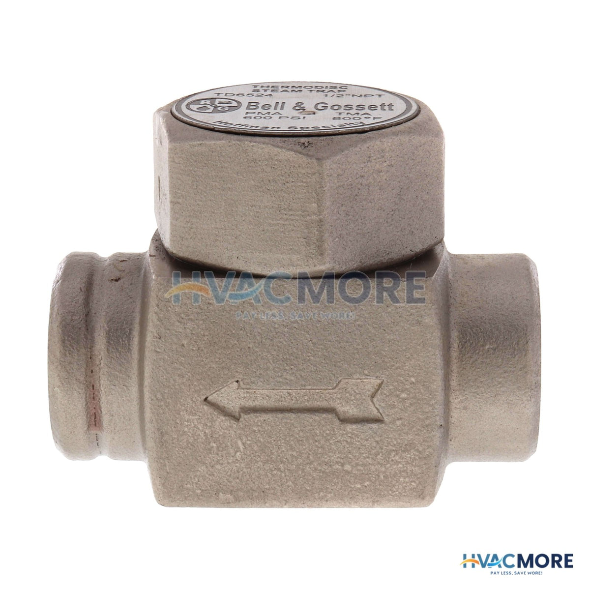Hoffman TD6524, 1/2" Thermodisc Steam Trap (W/o Strainer) 405152