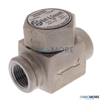 Hoffman TD6524, 1/2" Thermodisc Steam Trap (W/o Strainer) 405152
