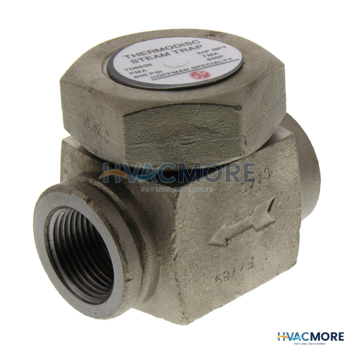 Hoffman TD6526, 3/4" Thermodisc Steam Trap (W/o Strainer) 405153