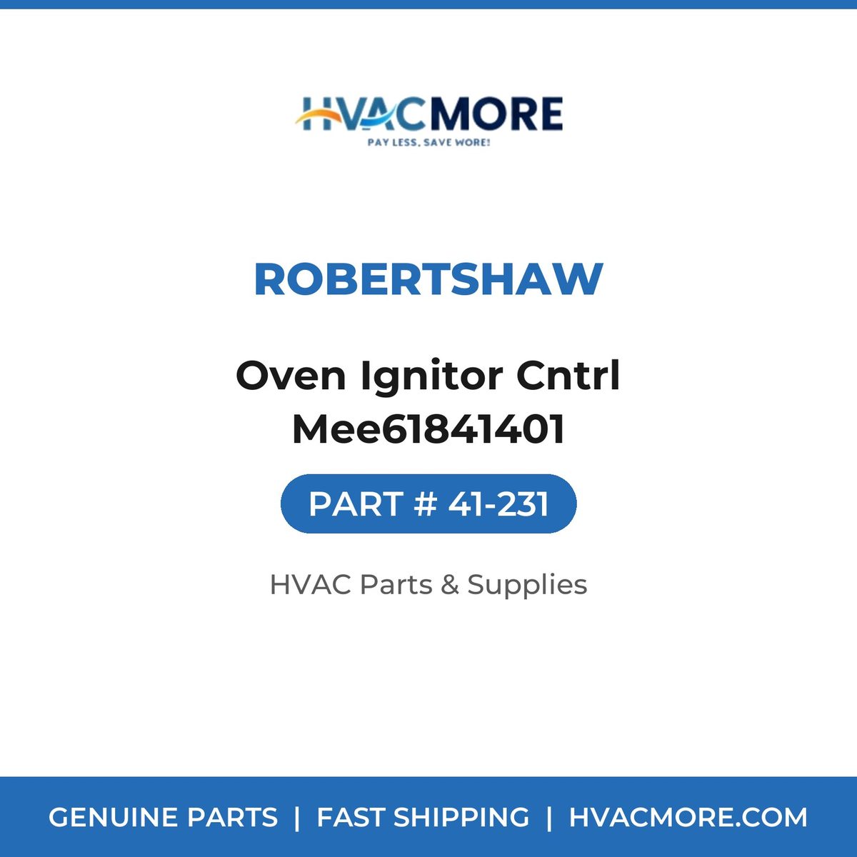 Robertshaw Oven Ignitor Cntrl Mee61841401 41-231