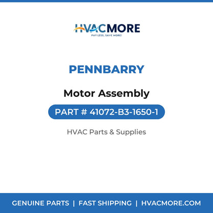PennBarry Motor Assembly 41072-B3-1650-1