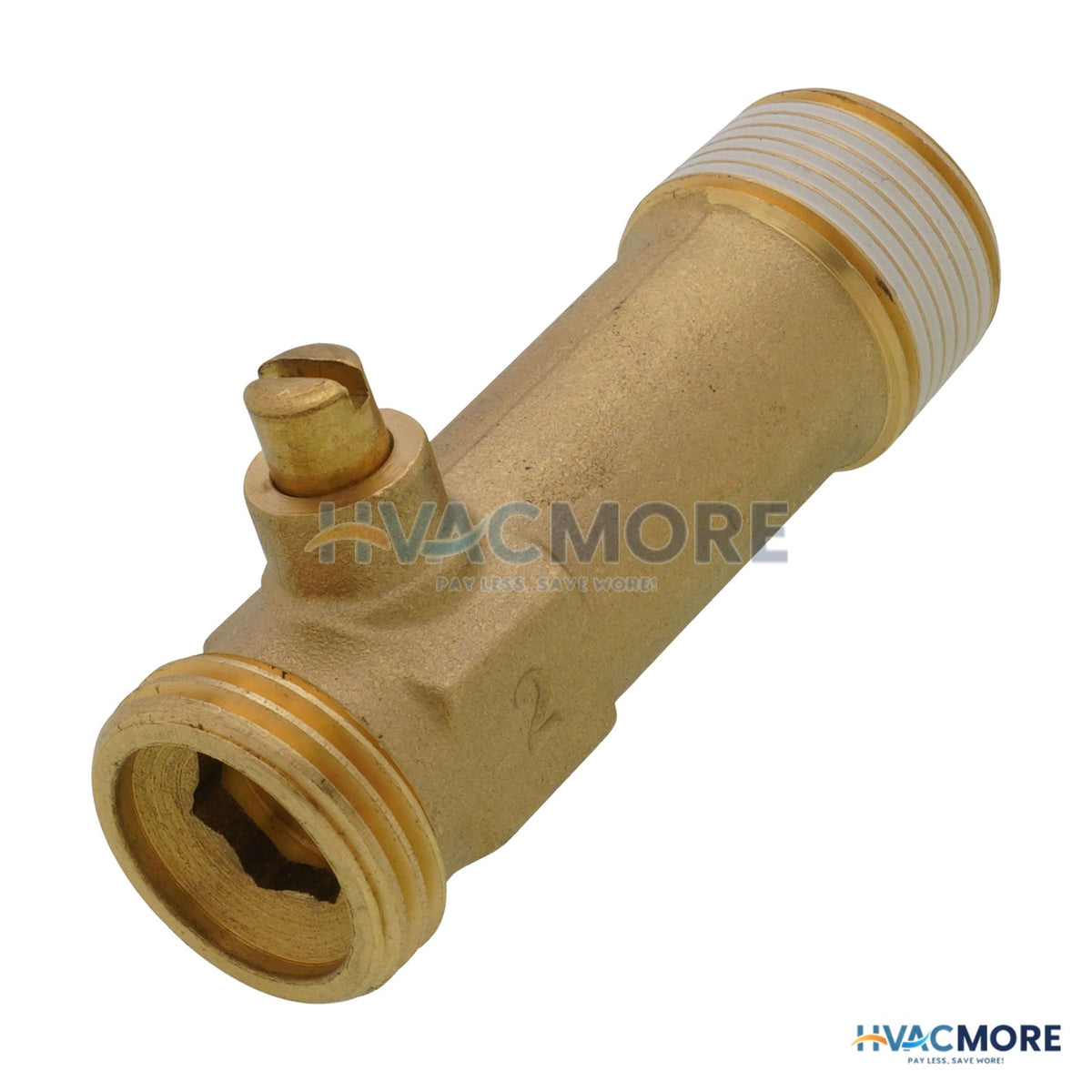 Bradford White Brass Drain Valve (3/4" M x 2" Shank) 415-42351-02