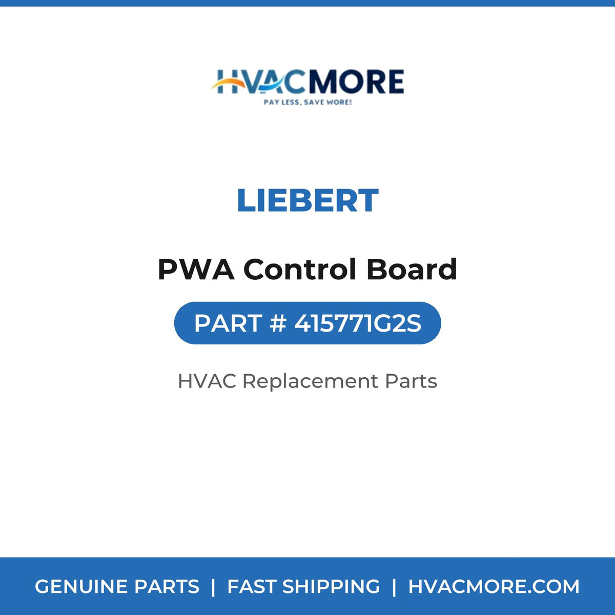 Liebert PWA Control Board 415771G2S