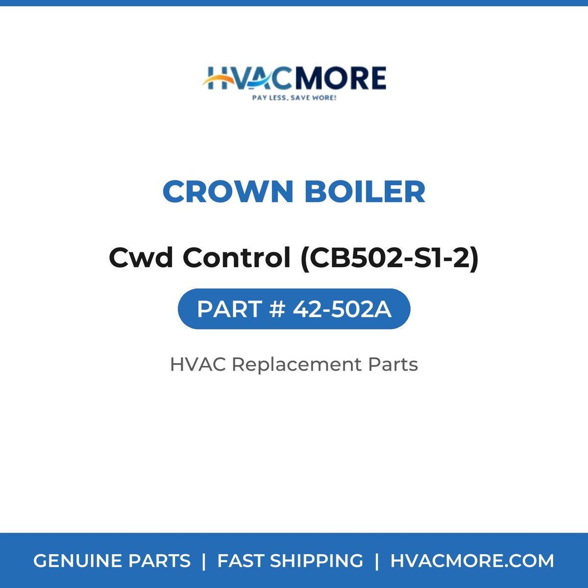 Crown Boiler Cwd Control (CB502-S1-2) 42-502A