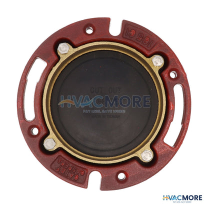 Oatey 4" Cast Iron Closet Flange W/ Test Cap 42256