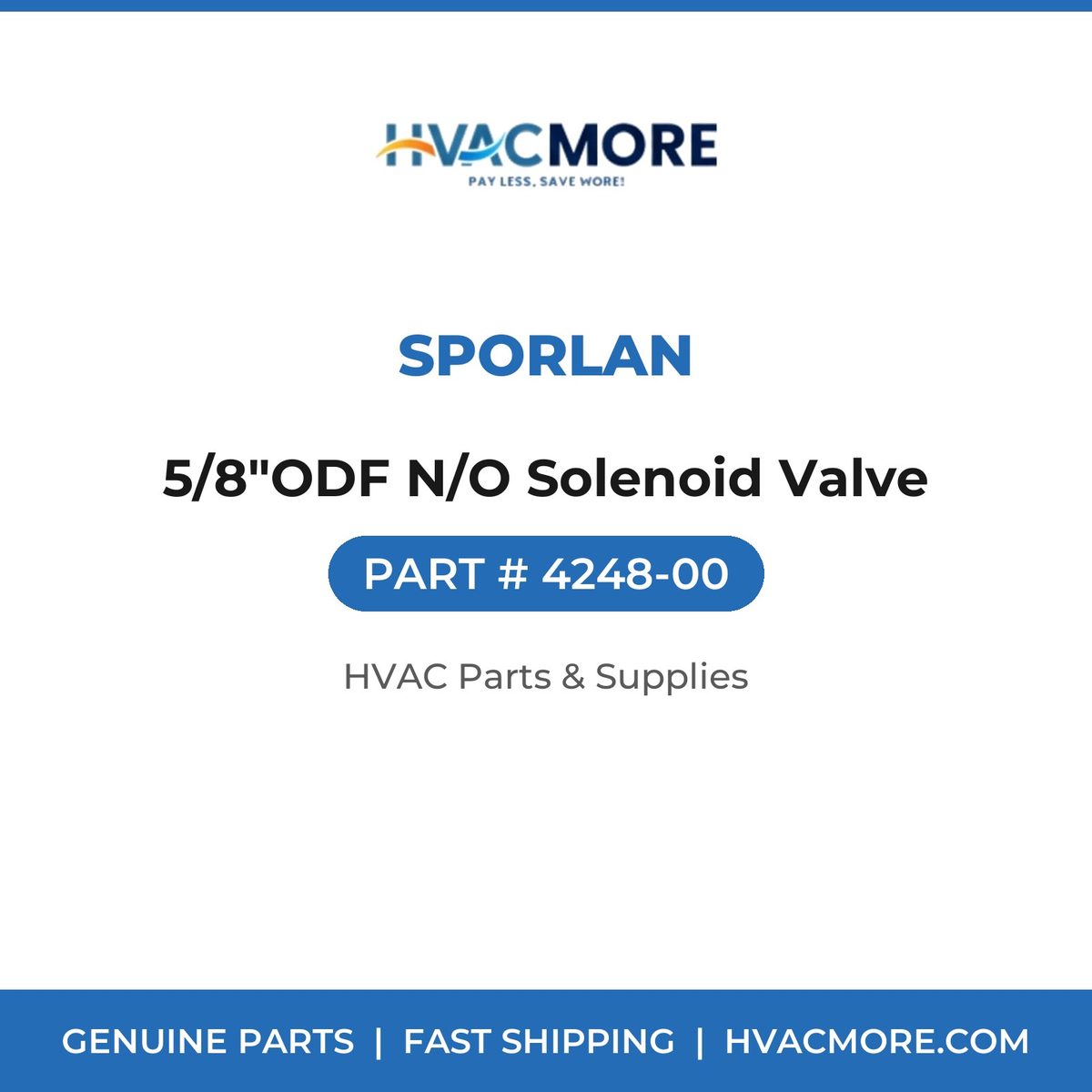 Sporlan 5/8"ODF N/O Solenoid Valve 4248-00