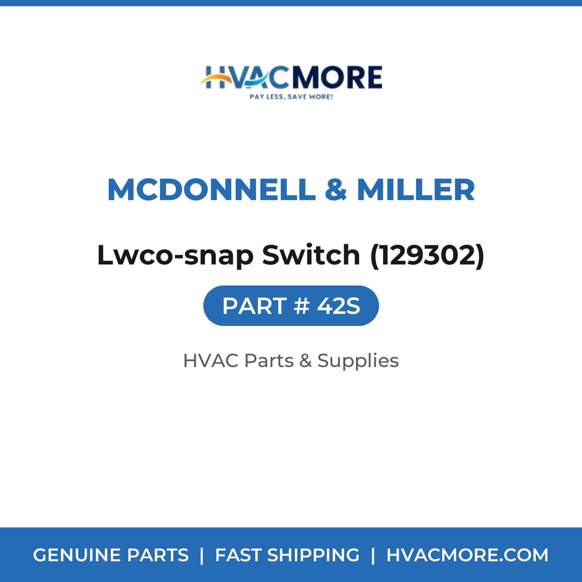 McDonnell & Miller Lwco-snap Switch (129302) 42S
