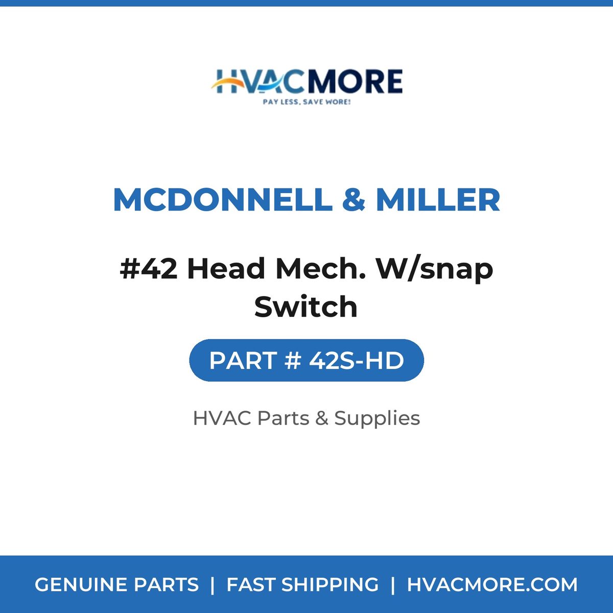 McDonnell & Miller #42 Head Mech. W/snap Switch 42S-HD