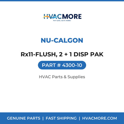 Nu-Calgon Rx11-FLUSH, 2 + 1 DISP PAK 4300-10