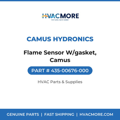 Camus Hydronics Flame Sensor W/gasket, Camus 435-00676-000